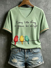Women's Every Little Thing Is Gonna Be Alright T-shirt