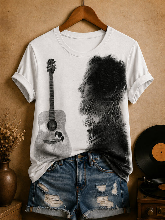 Women's Irish Folk Street Musician T-Shirt