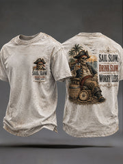 Men's 'Sail Slow Drink Slow Worry Less' T-Shirts