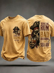 Men's 'Runs On Rum, Bad Decisions, And Sea Air' T-Shirts