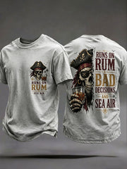 Men's 'Runs On Rum, Bad Decisions, And Sea Air' T-Shirts