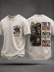 Men's 'Time To Retire No Deadlines No Drama' T-Shirts