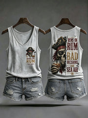 Women's 'Runs On Rum, Bad Decisions, And Sea Air' Vests