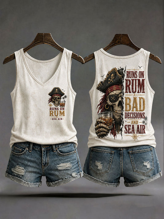 Women's 'Runs On Rum, Bad Decisions, And Sea Air' Vests