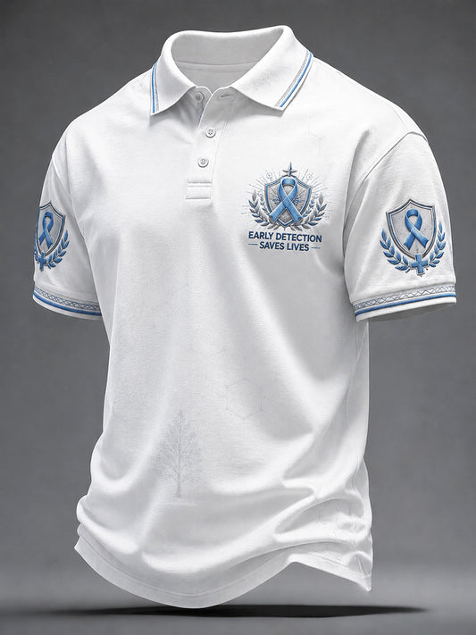 Men's Prostate Cancer Prevention and Control Polo Shirt
