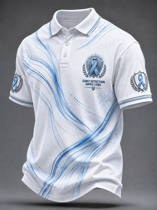 Men's Prostate Cancer Prevention and Control Polo Shirt