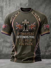 Men's IF THIS FLAG OFFENDS YOU I'LL HELP YOU PACK Tee