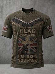 Men's IF THIS FLAG OFFENDS YOU I'LL HELP YOU PACK Tee