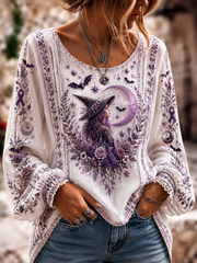 Women's Alzheimer's Awareness Cotton-Linen Shirt