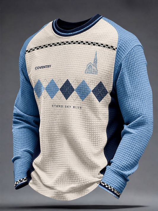 Men's Coventry Football Lover Printed Waffle Sweatshirt