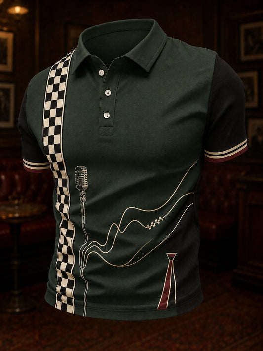Men's Ska Revival Style Printed Shirt