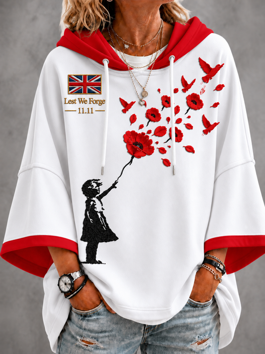 Women’s Remembrance Day Short-Sleeve Hoodie
