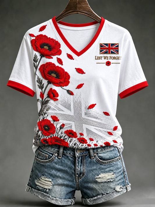 Women's Remembrance Day Short-sleeved T-shirt