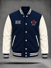 Men's Lest We Forget Print Zip-up Jacket