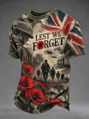 Men's Lest We Forget Printed T-shirt