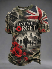 Men's Lest We Forget Printed T-shirt