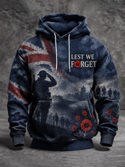 Men's Lest We Forget Printed Hoodie