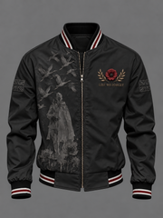 Men's Remembrance Day UK Mods Music Lover Printed Monkey Jacket