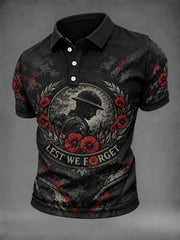 Men's Lest We Forget Printed Shirt