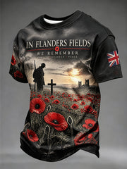 Men's Remembrance Day Print T-shirt