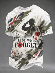 Men's Lest We Forget Printed T-shirt
