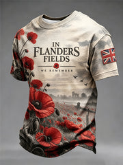 Men's Remembrance Day Print T-shirt