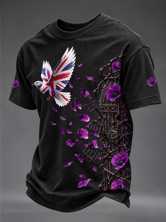 Men's Remembering The Animals Of War Short Sleeves T-shirt