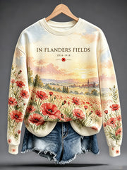 Women's Remembrance Day Print Sweatshirt