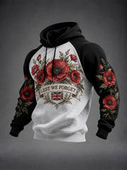 Men's Lest We Forget Printed Hoodie