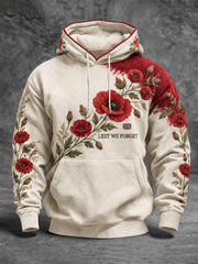 Men's Lest We Forget Printed Hoodie